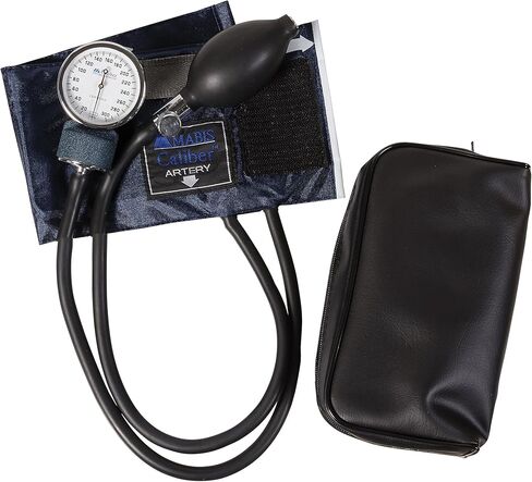 MABIS Aneroid Sphygmomanometer with Adjustable Gauge, Adult Cuff Size 13" to 20", Professional Manual Blood Pressure Cuff, Caliber Series, Large Adult Cuff in Saudi Arabia