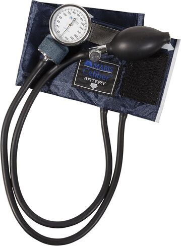 MABIS Aneroid Sphygmomanometer with Adjustable Gauge, Adult Cuff Size 13" to 20", Professional Manual Blood Pressure Cuff, Caliber Series, Large Adult Cuff in Saudi Arabia