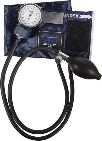 MABIS Aneroid Sphygmomanometer with Adjustable Gauge, Adult Cuff Size 13" to 20", Professional Manual Blood Pressure Cuff, Caliber Series, Large Adult Cuff in Saudi Arabia