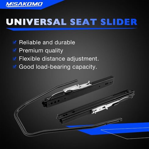 Universal Seat Slider, Dual Locking Rails Brackets Kit Compatible with Most Aftermarket Car Seat, Racing seat in Saudi Arabia