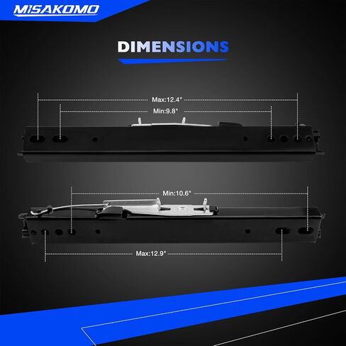 Universal Seat Slider, Dual Locking Rails Brackets Kit Compatible with Most Aftermarket Car Seat, Racing seat in Saudi Arabia
