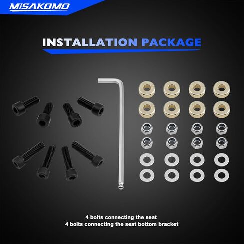 Universal Seat Slider, Dual Locking Rails Brackets Kit Compatible with Most Aftermarket Car Seat, Racing seat in Saudi Arabia