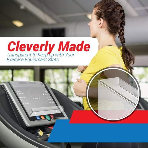 حامل الكمبيوتر اللوحي Adir Treadmill - حامل قراءة لدراجة التمرين / حامل كتب أكريليك - حامل أكريليك شفاف لأجهزة Ipad والكمبيوتر اللوحي والمجلات والكتب (9 × 11 × 3.5 بوصة) in Kuwait