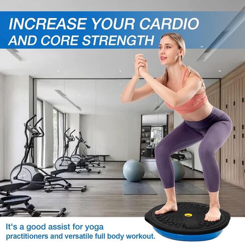 Zeatly 25in Balance Ball, 1500lb Inflatable Half Exercise Ball, Antislip Balance Trainer, Half Yoga Ball Improve Strength .Balance Board with 2 Resistance Bands, Pump, Balance Trainers in Saudi Arabia