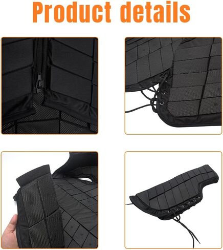 سترة ركوب الخيل، سترة الفروسية، سترة واقية للفروسية من البوليستر للجنسين، سترة تدريب ركوب الخيل الآمنة، معدات حماية الجسم الواقية، مقاسات مختلفة، للأطفال البالغين (الحجم: طفل L) in Kuwait