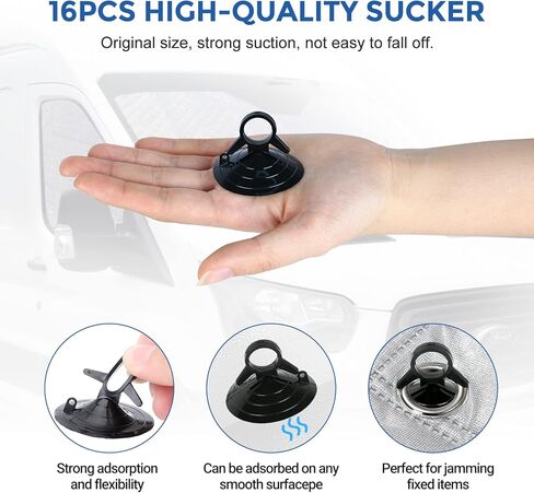 Pack of 3 Side & Front Window Sun Blind Compatible with Ford Transit Van T150 T250 T350 Low/Medium Roof Vans 2014 to Current Accessories, with 16 Suction Cups in Saudi Arabia