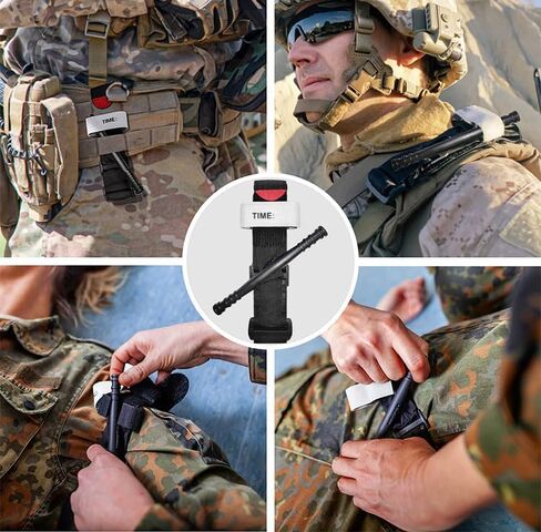Tourniquet, Outdoor Emergency Tactical Hemostatic Control, Portable one-Handed Operation Hemostatic Equipment (2) in Saudi Arabia
