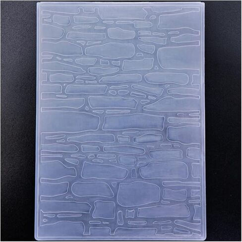 Kwan Crafts Brick Wall Plastic Embossing Folders for Card Making Scrapbooking and Other Paper Crafts 3040238 in Saudi Arabia