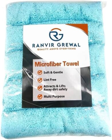 Ranvir Grewal car Towel 5 Pack Blue Colour- Machine Washable-microfabric in Saudi Arabia