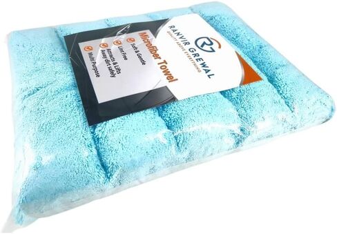 Ranvir Grewal car Towel 5 Pack Blue Colour- Machine Washable-microfabric in Saudi Arabia