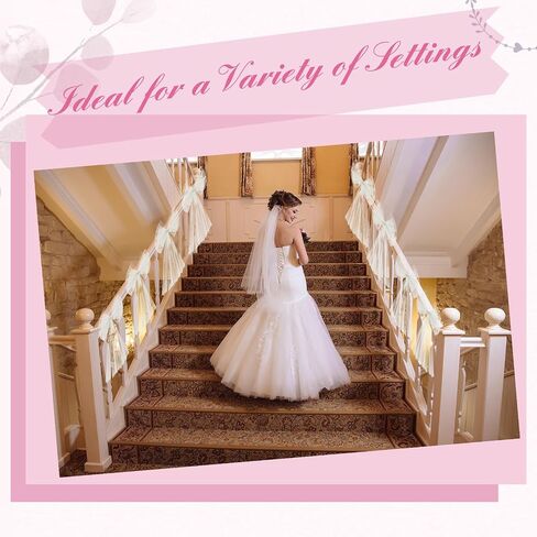 Yunlly 12 Pcs Large Wedding Pew Bows 21.65 x 11.81 in Tulle Wedding Bows for Church Chair Bench Seat Door Wedding Car Decorations Ceremony Reception Aisle Anniversary Bridal Shower Birthday in Saudi Arabia