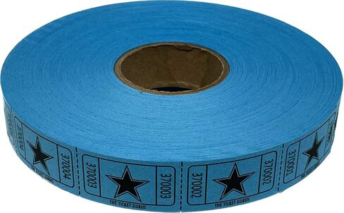 The Ticket Gurus-roll of 2000 Blue Star Tickets Single Roll Consecutively Numbered Raffle Tickets in Saudi Arabia