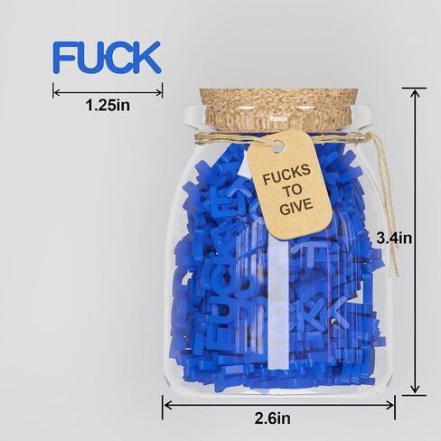 Jar of Fucks (7oz 100PCS): Fuck to Give, Gag Gifts - Funny Gifts for Birthdays, Holidays, Anniversaries, Christmas, Valentine's, Anniversary, Halloween - Funny Gifts for Women and Men (black) in Saudi Arabia
