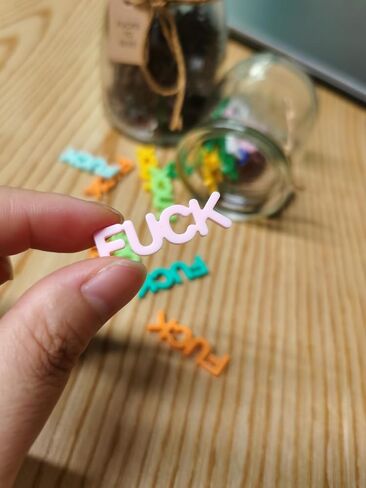 Jar of Fucks (7oz 100PCS): Fuck to Give, Gag Gifts - Funny Gifts for Birthdays, Holidays, Anniversaries, Christmas, Valentine's, Anniversary, Halloween - Funny Gifts for Women and Men (black) in Saudi Arabia