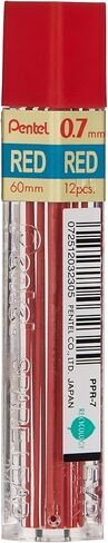 Pentel Lead Refill.7mm, 12/TB, Red (PENPPR7) in Saudi Arabia