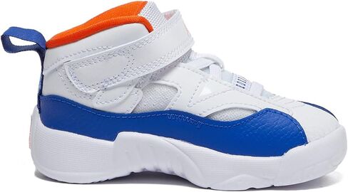 جوردن بيبي بوي's Jumpman Two Trey (الرضع/الأطفال الصغار) أبيض/هايبر رويال/برتقالي آمن/أبيض 4 طفل صغير M in Kuwait