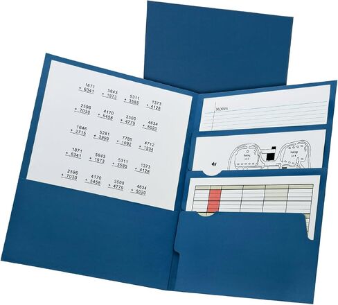 Oxford Divide it Up, 4 Pocket Folder, Black, Letter Size, 25 per Box (57403EE) in Saudi Arabia