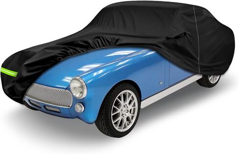 Waterproof Car Cover Compatible with 1960-1979 MG Midget Convertible/Roadster Accessories, All Weather Classic Car Covers with Inner Cotton&Zipper Door for Snow Rain Protection in Saudi Arabia