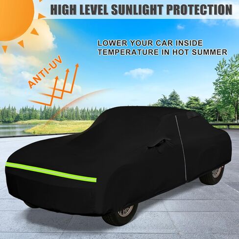 Waterproof Car Cover Compatible with 1960-1979 MG Midget Convertible/Roadster Accessories, All Weather Classic Car Covers with Inner Cotton&Zipper Door for Snow Rain Protection in Saudi Arabia