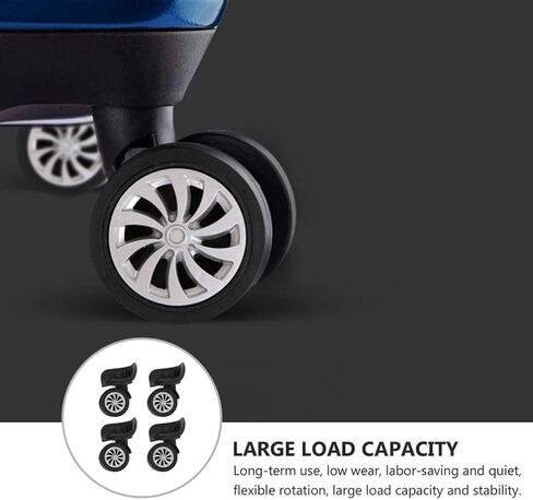 BESPORTBLE 4 قطع من عجلات حقيبة الأمتعة وعجلات دوارة بديلة لحقائب السفر وعجلات حقائب السفر ومجموعة إصلاح المحامل البلاستيكية لمجموعات الأمتعة in Kuwait