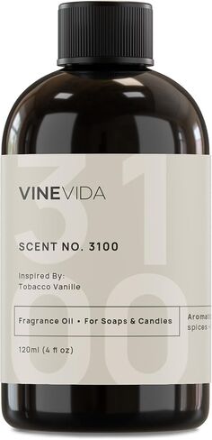 VINEVIDA [4oz] (Our Version of) Tobacco Vanille - Fragrance Oil for Candle Making - Candle Scents for Candle Making, Made in USA Candle Oil Scents - Scents for Soap Making in Saudi Arabia