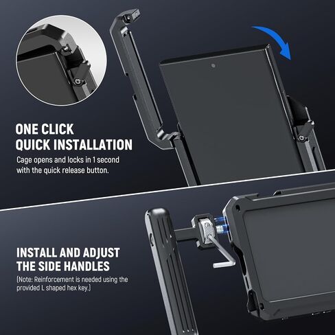 NEEWER S23 Ultra Phone Cage Video Rig with Dual Side Handle Grips, 17mm Thread & M Mount Lens Backplanes, 67mm Filter Adapter, Phone Stabilizer for Samsung Galaxy S23 Ultra Video Recording Filming in Saudi Arabia
