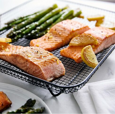 فرن القلي الهوائي من الفولاذ المقاوم للصدأ من GreenPan، 13 إعدادًا مسبقًا سهل الاستخدام، تصميم داخلي غير لاصق خالٍ من PFAS، رفوف قابلة للتعديل، صينية خبز، صينية بيتزا، سلة، صينية فتات الخبز in Kuwait