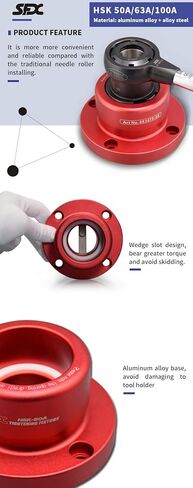 SFX Tool Holder BT30 Tightening Fixture for Universal CNC Equipment, Double Head Hard, Anodized in Saudi Arabia