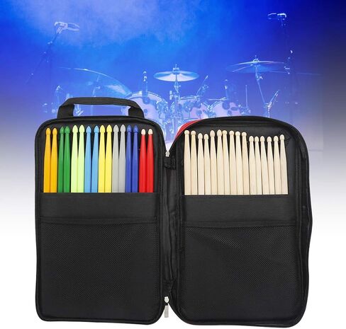 Bnineteenteam Drumstick Bag Large Capacity Thickened Cotton Mallet Bag Backpack Portable Waterproof Drum Stick Storage Backpack for Drum Stick Storage(Red) Playing Accessories in Saudi Arabia