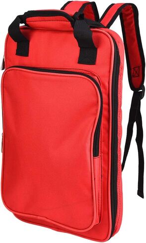 Bnineteenteam Drumstick Bag Large Capacity Thickened Cotton Mallet Bag Backpack Portable Waterproof Drum Stick Storage Backpack for Drum Stick Storage(Red) Playing Accessories in Saudi Arabia