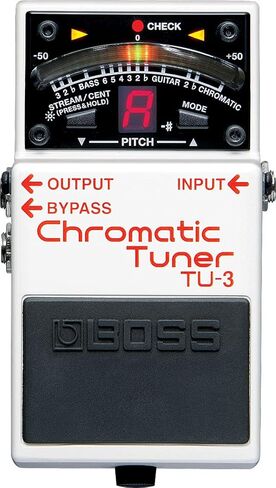 Boss TU-3 Chromatic Tuner Bundle with 10ft Instrument Cable, 6in Patch Cable, and Picks in Saudi Arabia