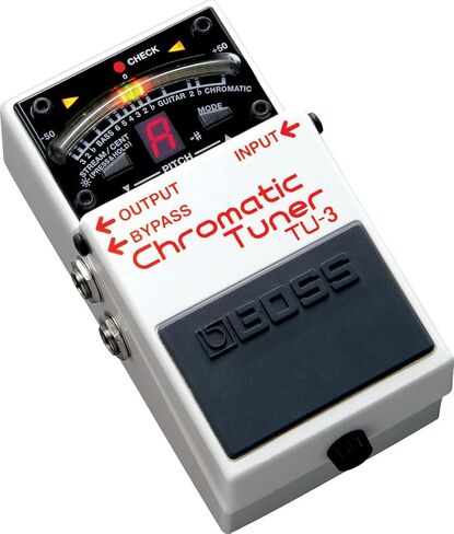 Boss TU-3 Chromatic Tuner Bundle with 10ft Instrument Cable, 6in Patch Cable, and Picks in Saudi Arabia