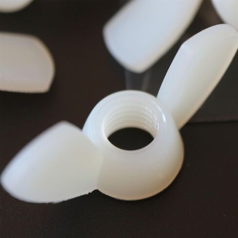 Pack of 20 Nylon Colour Plastic Acrylic M8 Butterfly, Wing Nuts-Acrylic Plastic Screws, 5/16 in Saudi Arabia