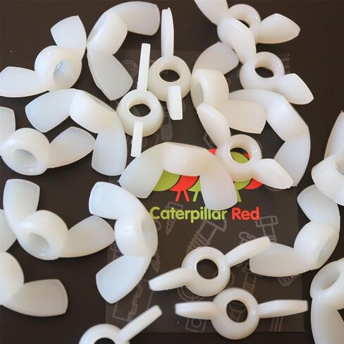Pack of 20 Nylon Colour Plastic Acrylic M8 Butterfly, Wing Nuts-Acrylic Plastic Screws, 5/16 in Saudi Arabia
