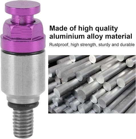 Fork Bleeder Relief Valve, 2pcs M5x0.8 Aluminium Alloy Fork Air Bleeder Pressure Relief Valve Fork Air Bleeder Relief Valve Replacement for CRF150R CR125R CR250R CRF250R(Purple), auto repair tool in Saudi Arabia