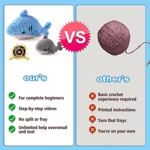 Sekafris Crochet Kit for Beginners - Beginner Crochet Kit for Adults with Step-by-Step Video Tutorials - Amigurumi Crochet Kit - Basketball, Rugby, Baseball in Saudi Arabia