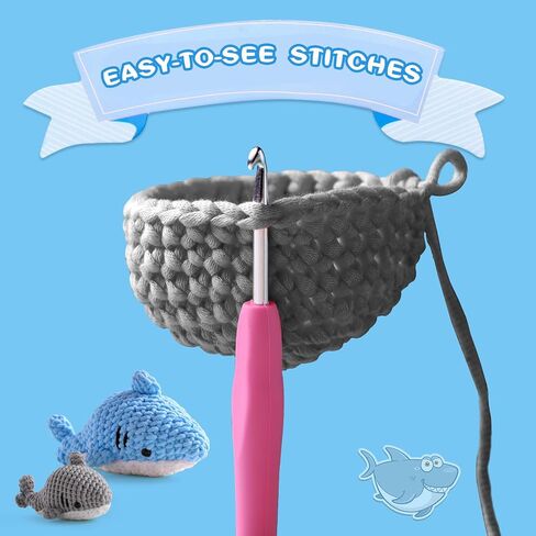 Sekafris Crochet Kit for Beginners - Beginner Crochet Kit for Adults with Step-by-Step Video Tutorials - Amigurumi Crochet Kit - Basketball, Rugby, Baseball in Saudi Arabia