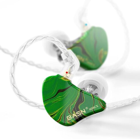 BASN MMCX in Ear Monitor,Triple Driver Musician IEM Headphone,Gold Obsidian in Kuwait