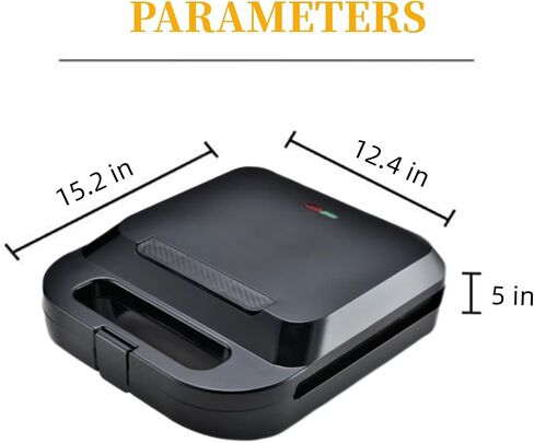 Sandwich Maker 4 in 1,Mini Donut Maker 12 Holes, 4 Slice Waffle Maker 1400W Panini Press Grill with Non-stick Plates, Double-Sided Heating, Indicator Lights, Cool Touch Handle, Easy to Use & Clean in Saudi Arabia