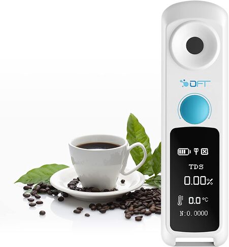 RCYAGO Bluetooth Brix Refractometer with ATC, Digital Coffee Densitometer Coffee Concentration Refractometer, Range 0-32% Brix Meter TDS 0-26% in Saudi Arabia