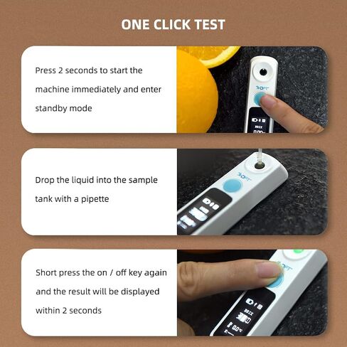 RCYAGO Bluetooth Brix Refractometer with ATC, Digital Coffee Densitometer Coffee Concentration Refractometer, Range 0-32% Brix Meter TDS 0-26% in Saudi Arabia