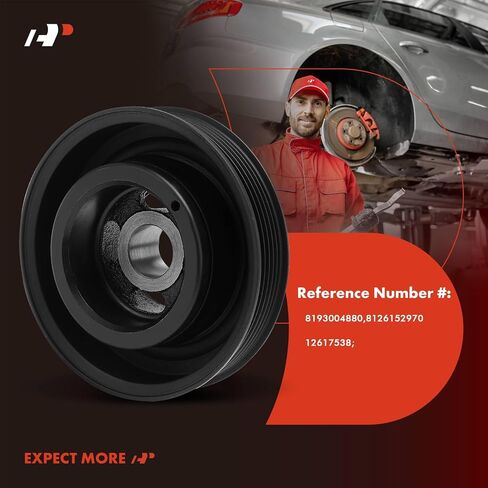 A-Premium Engine Harmonic Balancer Crankshaft Pulley Compatible with Ford Escape 2013-2018, Fusion 2013-2018, Transit Connect 2014-2016, DOHC L4 1.5L 1.6L, Replace# BM5Z6312A in Saudi Arabia