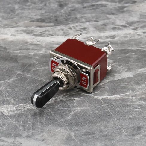 Create idea Momentary Rocker Toggle Switch Black PC Wear-Resistant Handle Electrical Switch 3 Position 6 Pin ON/Off/ON Switch for AC 250V15A/125V20A Circuits Operation TEN-A-6310BK-A203 in Saudi Arabia