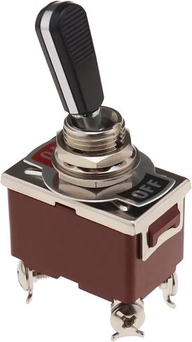 Create idea Momentary Rocker Toggle Switch Black PC Wear-Resistant Handle Electrical Switch 3 Position 6 Pin ON/Off/ON Switch for AC 250V15A/125V20A Circuits Operation TEN-A-6310BK-A203 in Saudi Arabia