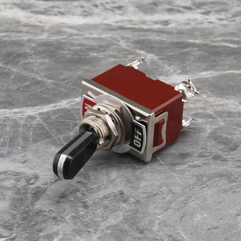 Create idea Momentary Rocker Toggle Switch Black PC Wear-Resistant Handle Electrical Switch 3 Position 6 Pin ON/Off/ON Switch for AC 250V15A/125V20A Circuits Operation TEN-A-6310BK-A203 in Saudi Arabia