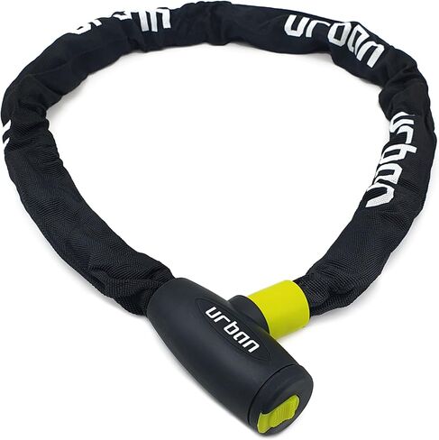 Urban XK100 Bike Chain Lock, Heavy Duty Anti Theft 100cm ø8mm Hardened Steel Chain High Security Lock, More Compact Easier to Carry, Versatile Anti-Theft for Bicycle, Motorcycle or Electric Scooter in Saudi Arabia