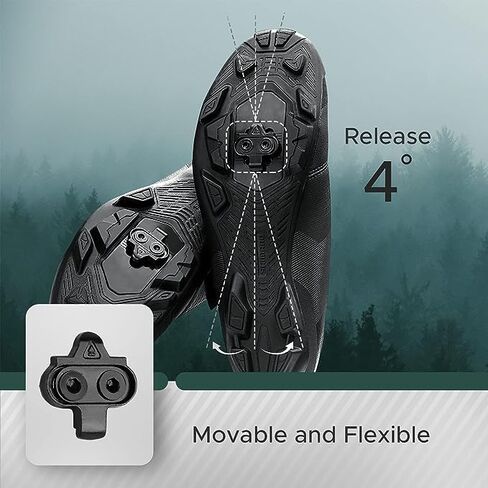 Jowxsx 2Pcs Black Mountain Bike Cleats, Compatible with Shimano SM-SH51 SPD Pedal for Indoor Outdoor Cycling Bike Bicycle Cleat Set Replacement Cleats in Saudi Arabia