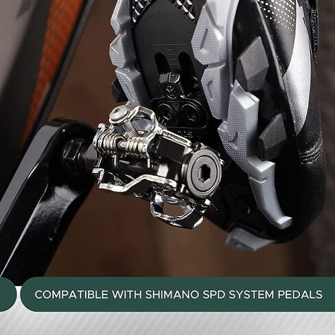 Jowxsx 2Pcs Black Mountain Bike Cleats, Compatible with Shimano SM-SH51 SPD Pedal for Indoor Outdoor Cycling Bike Bicycle Cleat Set Replacement Cleats in Saudi Arabia