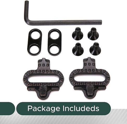 Jowxsx 2Pcs Black Mountain Bike Cleats, Compatible with Shimano SM-SH51 SPD Pedal for Indoor Outdoor Cycling Bike Bicycle Cleat Set Replacement Cleats in Saudi Arabia