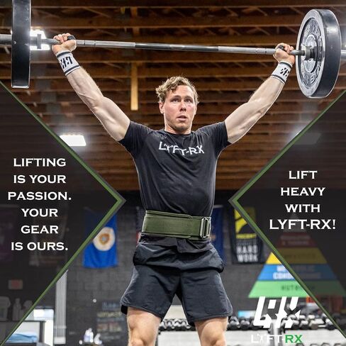 LYFT-RX Weightlifting Belt for Squats, Deadlift, Powerlifting, Olympic Weight Lift, Cross Train, Gym, Workout, 4-inch Wide Fit Nylon Belt, Men/Women, in Black, Pink, or OD Green in Saudi Arabia